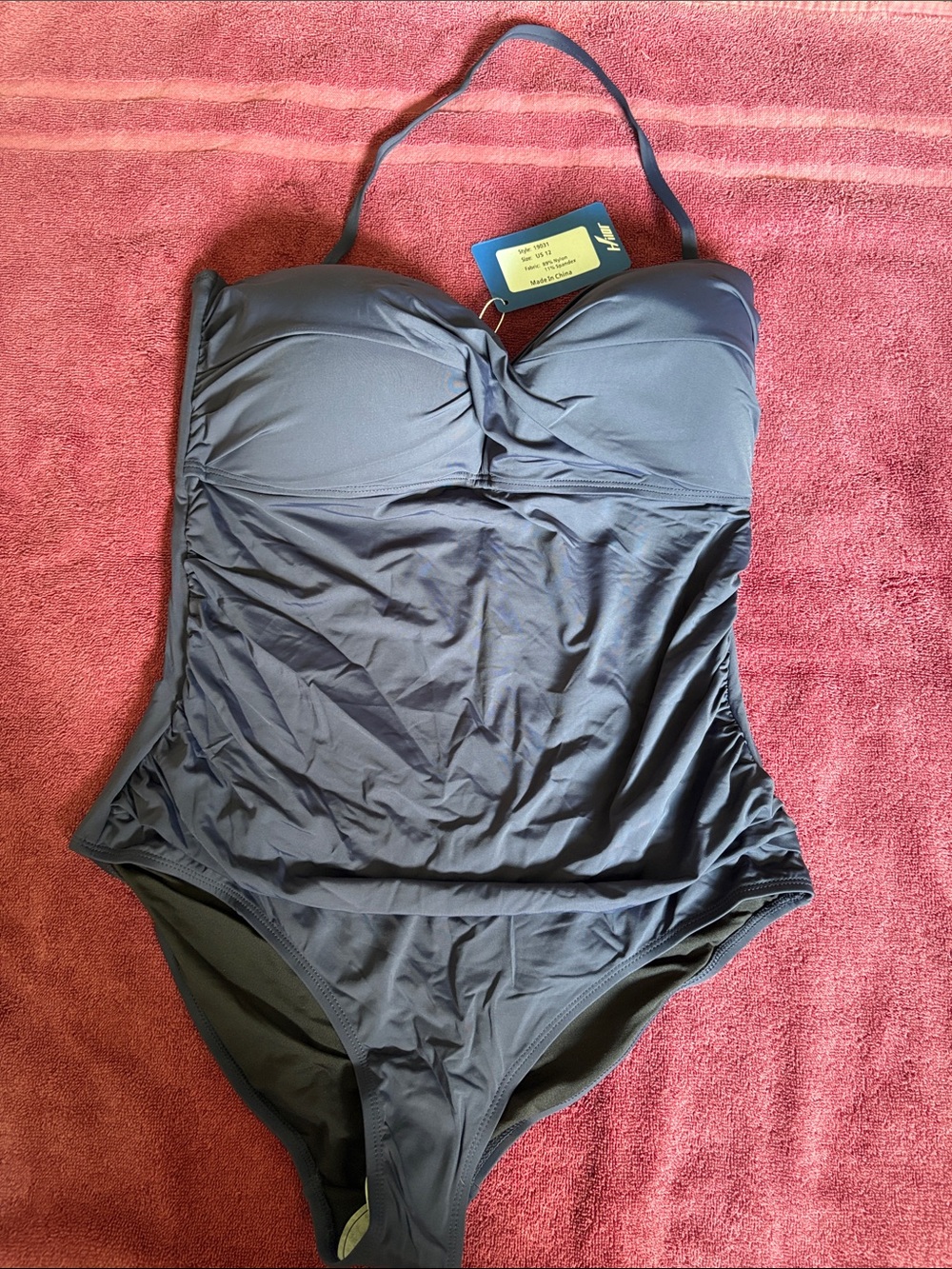 Hilor NWT Women’s Navy One-Piece Swimsuit by